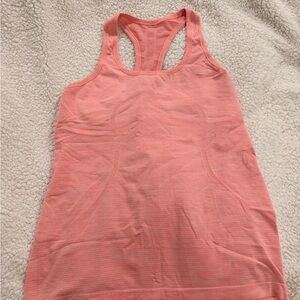 Women's Lululemon 8 Orange Swiftly Tech Racerback Tank Top